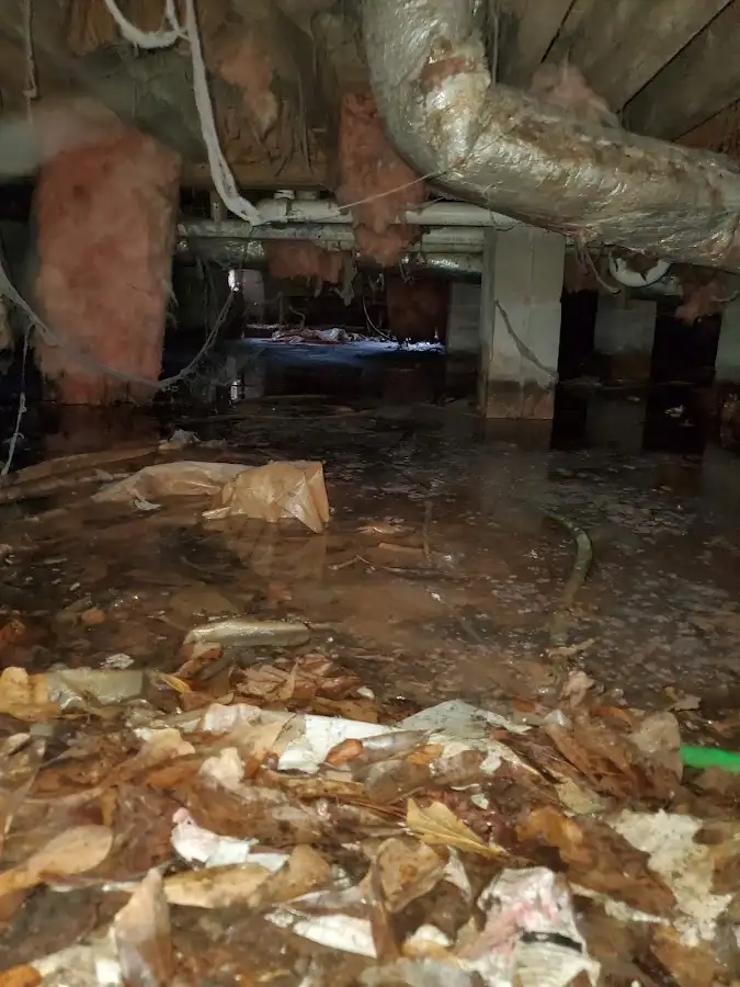 Crawl space flood assessment for Commercial Water Damage Restoration in Chambersburg