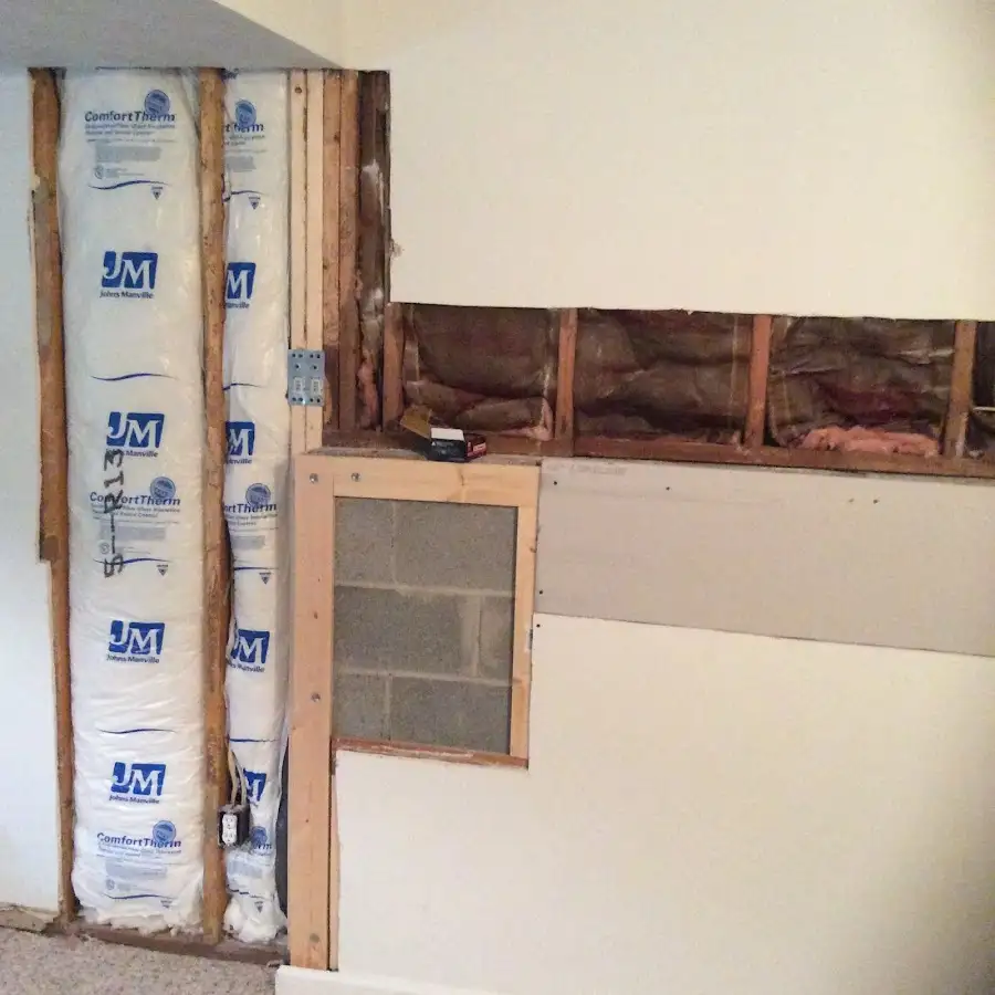 Wall insulation replacement during Contents Cleaning & Restoration in Chambersburg